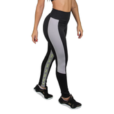 Calça Legging Everlast - Cinza / Neon / Preto - Feminino